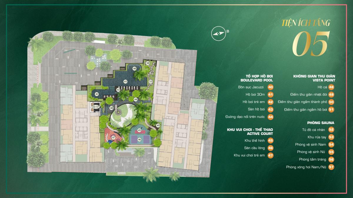 Mặt bằng  The Emerald Boulevard tầng 5