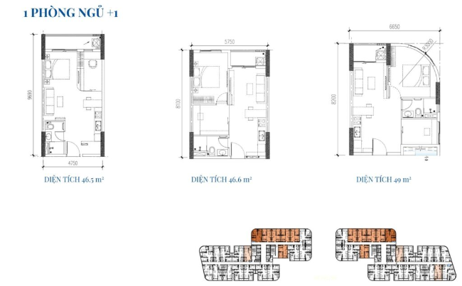 Layout căn hộ Emerald 68