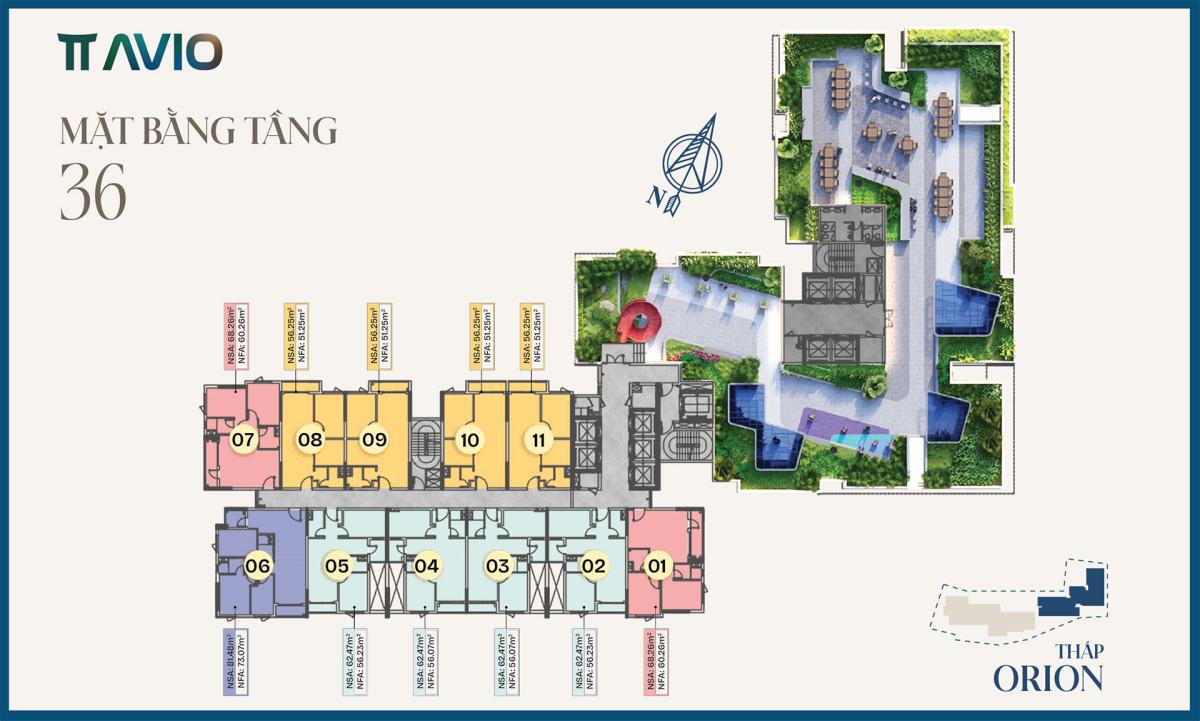Mặt bằng tầng 7