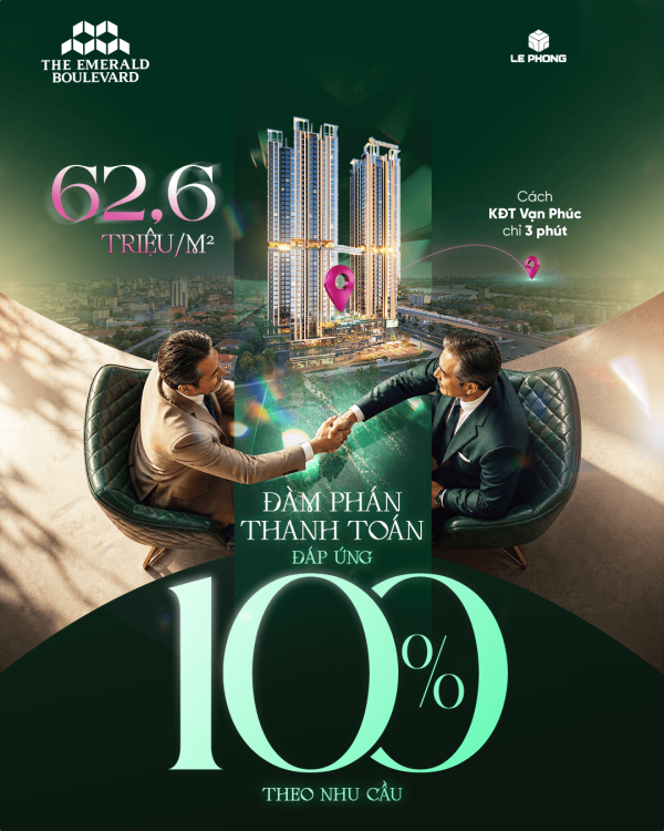 ưu đãi & thanh toán giá bán The Emerald Boulevard