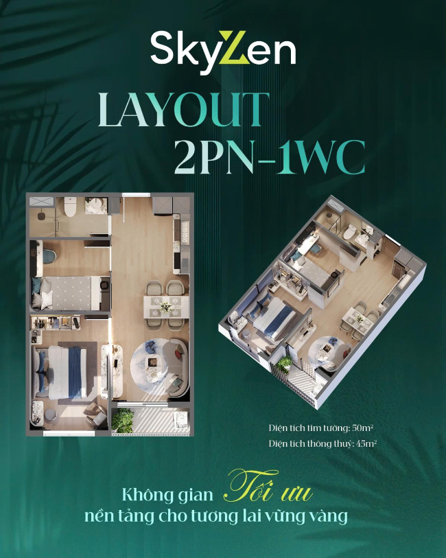 laout căn hộ Dự án Picity Sky Zen 