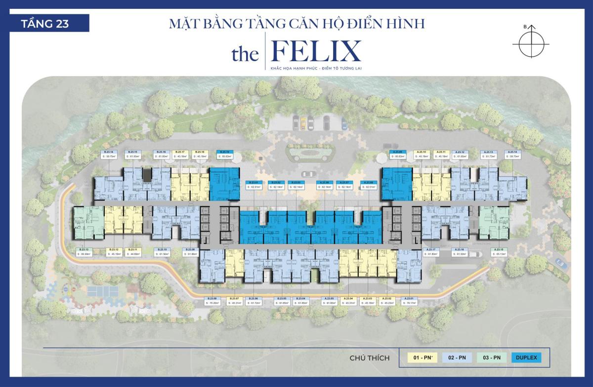 Mặt bằng tầng 21