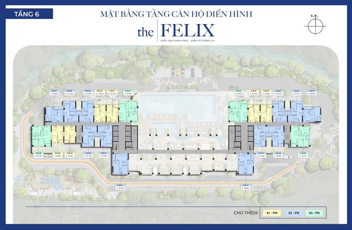 Mặt bằng tầng 6