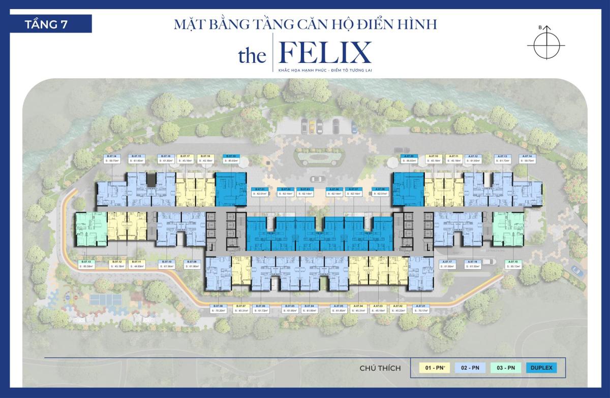 Mặt bằng tầng 7