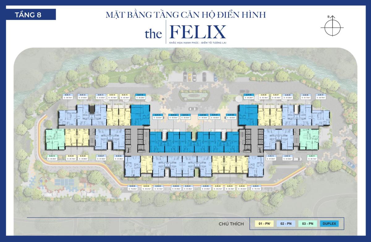 Mặt bằng tầng 8