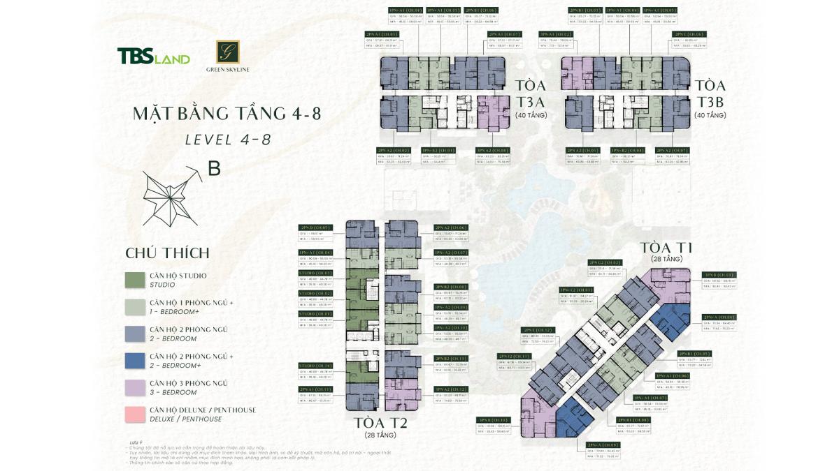 Mặt bằng tầng Green Skyline Dĩ An