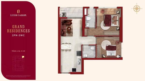 thiet ke can ho La Pura