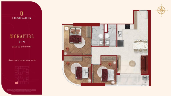 thiet ke can ho Lusso SaiGon