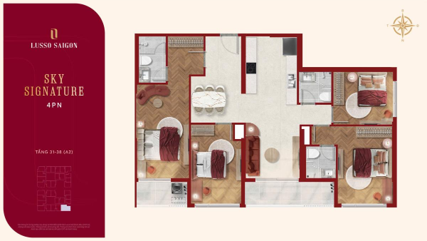 thiet ke can ho Lusso SaiGon