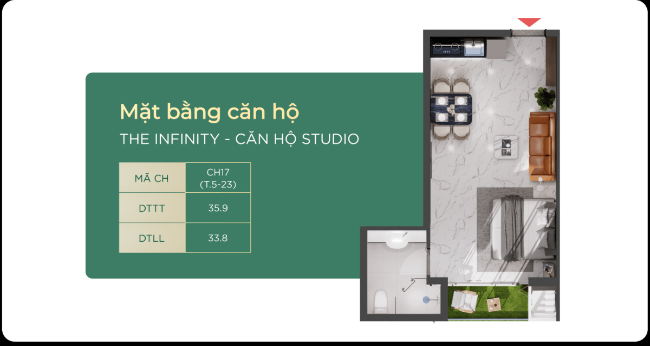 Layout căn hộ Emerald 68