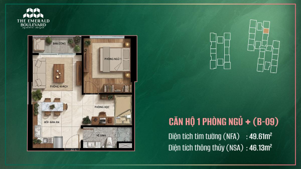 thiet ke căn hộ The Emerald Boulevard