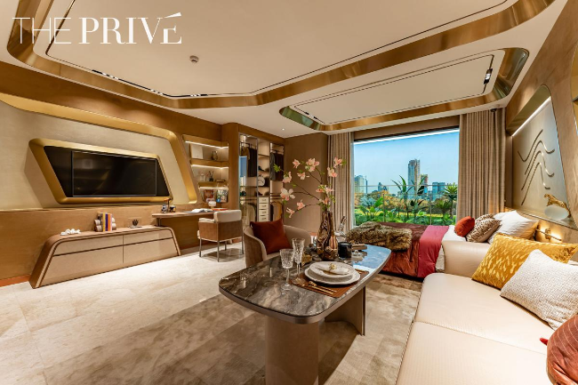 thiet ke can ho The Privé Đất Xanh