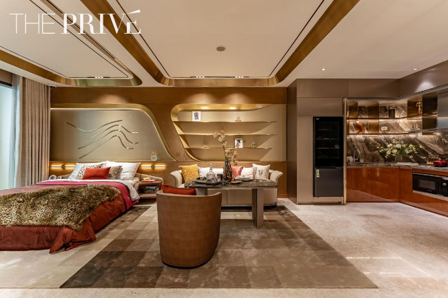 thiet ke can ho The Privé Đất Xanh