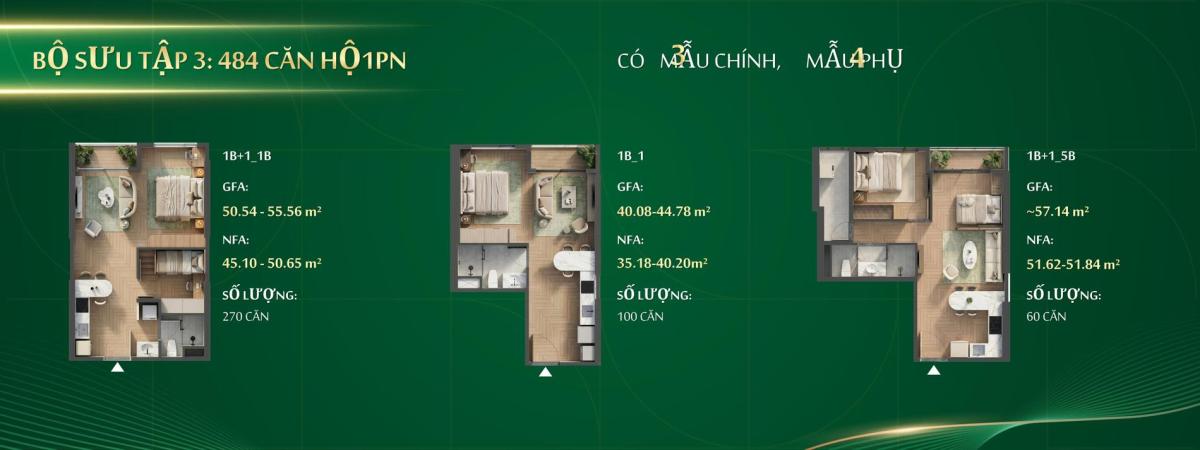 Layout căn hộ 1PN