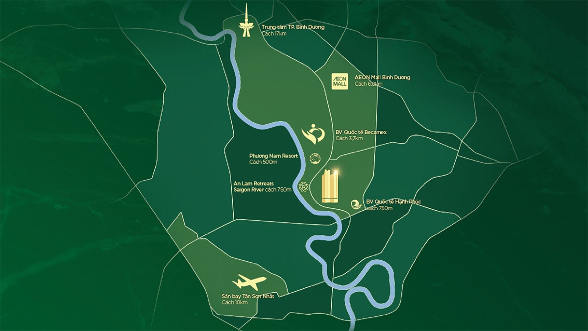 vi tri dự án The Emerald Garden View